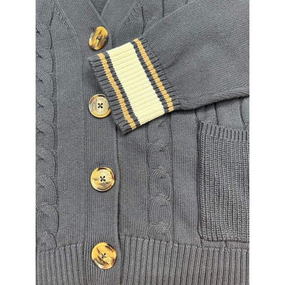 NWT Náutica Classic V-Neck Cardigan Elegant Preppy Classy Button Up Large - Picture 4 of 12